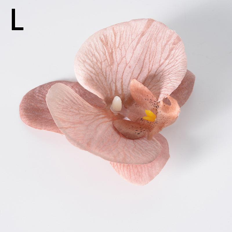 10 Stück Simulierte Gemusterte Schmetterlingsorchidee Künstliche Blumen für Heim-Zimmerdekoration Hochzeitskranzdekoration DIY Haarkarten