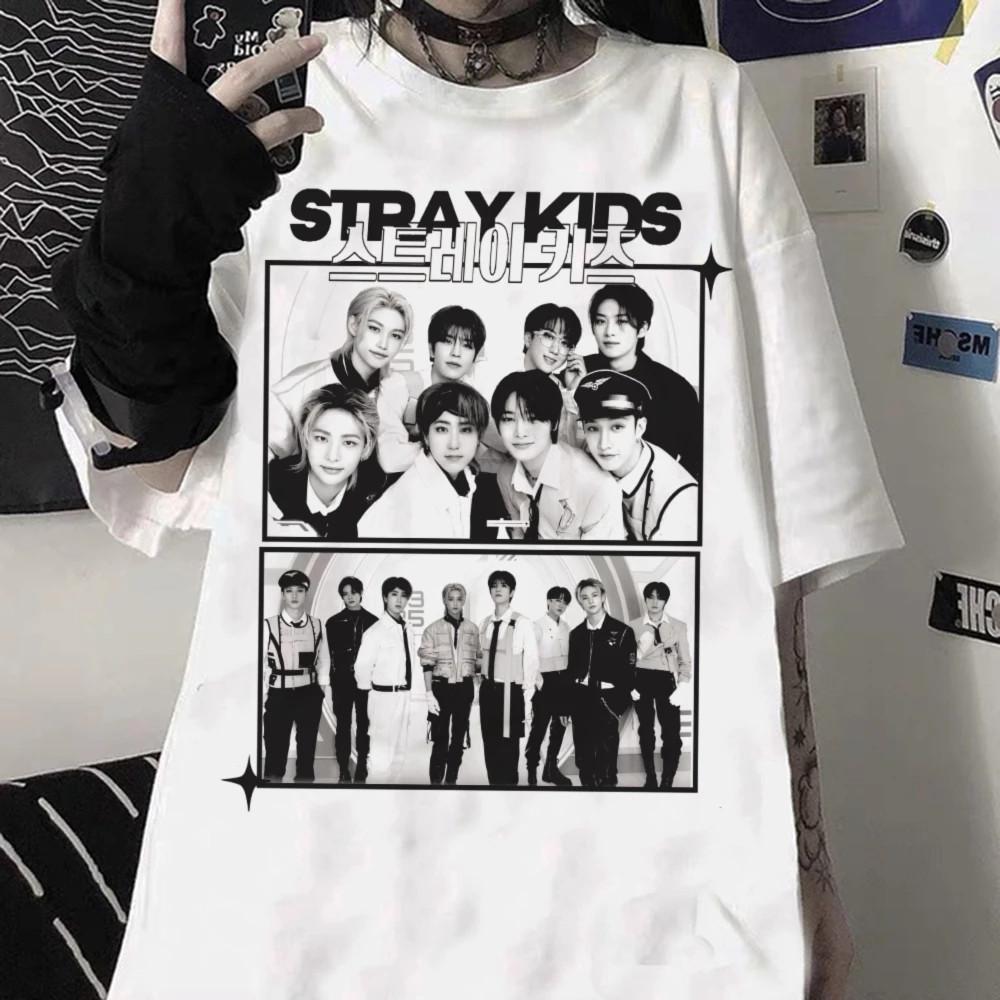 

Графическая футболка Stray Kids, Сделано фанатами K-pop группы, S-5XL, Унисекс футболка XXXXL