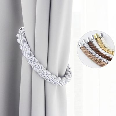 Fermatende magnetico senza foratura, tinta unita, con fibbia, per camera da letto, in peluche, in lega, per appendere cinture, corde, decorazioni per la casa