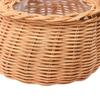 Wicker Flower Basket Small Woven Basket with Handle for Home Wedding Decor Picnic Camping B17 Brown