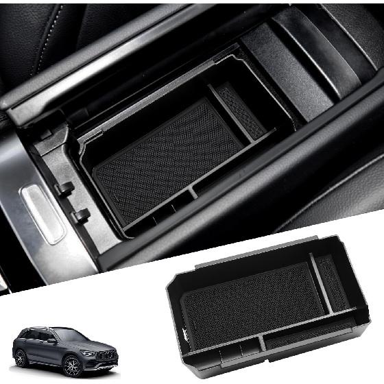 Center Armrest Storage Box Compatible With -2024 GLC Armrest Storage Box