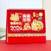 Chinesischer Stil 2026 Pferd Panda Muster Schreibtischkalender Spiralbindung Pferdejahr Kalender Cartoon Monat Datum Anzeige Monatsplaner