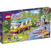 LEGO Friends Camping Car and Boat Set 41681 Toy for Girls 7 Years and Up Vehicle Playset