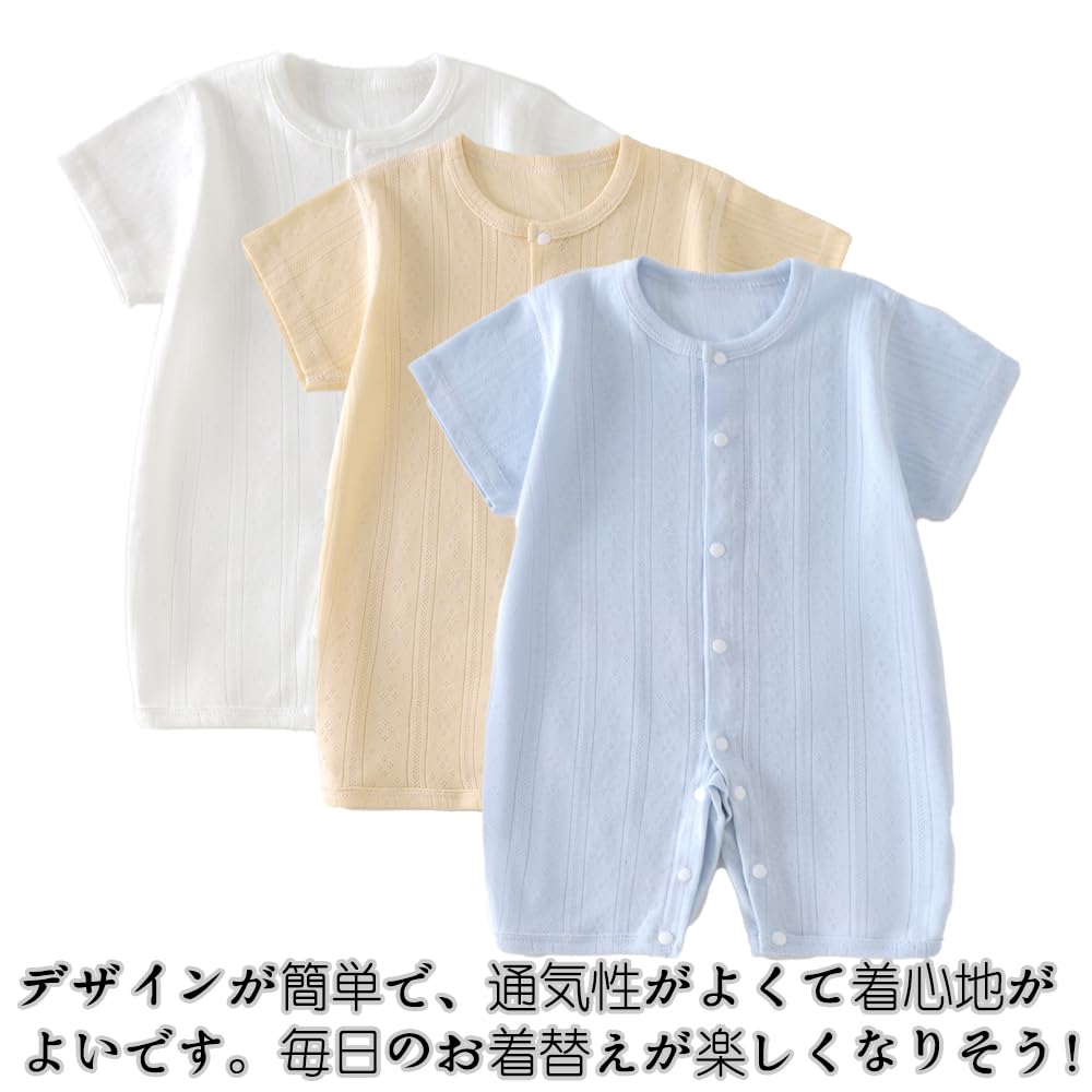 Baby Nest Baby Newborn Baby Baby Months Rompers, Coveralls, Overalls, Clothes, Wear, Underwear, Boys, Girls, Cute, Summer, Blue, 0-3
