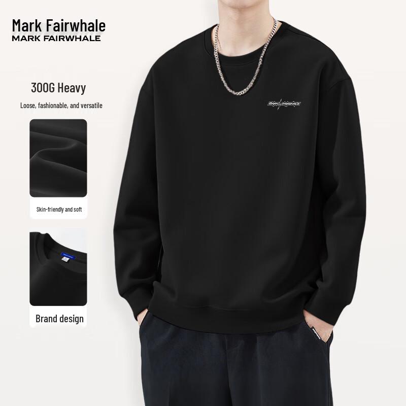 

Mark Fairwhale Men s Loose Fit Crew Neck Sweatshirt 5XL