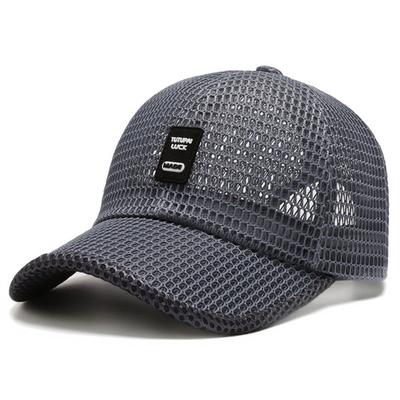 Men's Mesh Baseball Cap Breathable Summer Caps Adjustable Dad Hat Outdoor Fishing Hats Snapback Trucker Cap Anti-UV Hat Unisex Hat Accessories