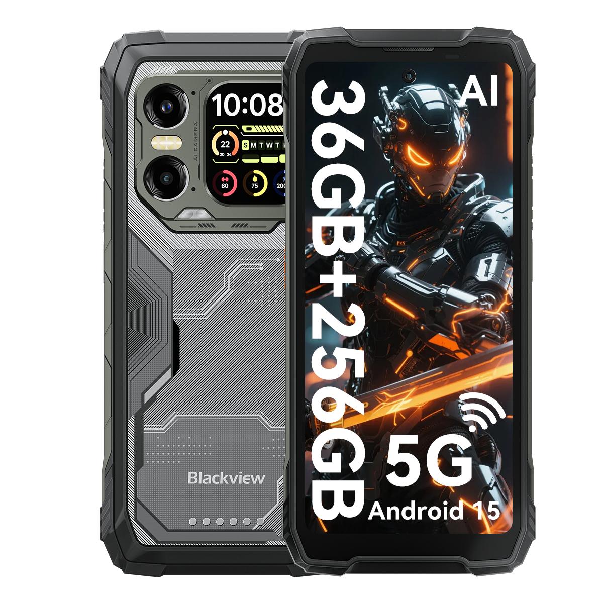Teléfono Rugerizado Blackview XPLORE 1 Dimensity 7050 Android 15  (16GB+32GB) RAM 512GB ROM Pantalla de 6.78 pulgadas 120Hz 20000mAh 12GB+256GB negro