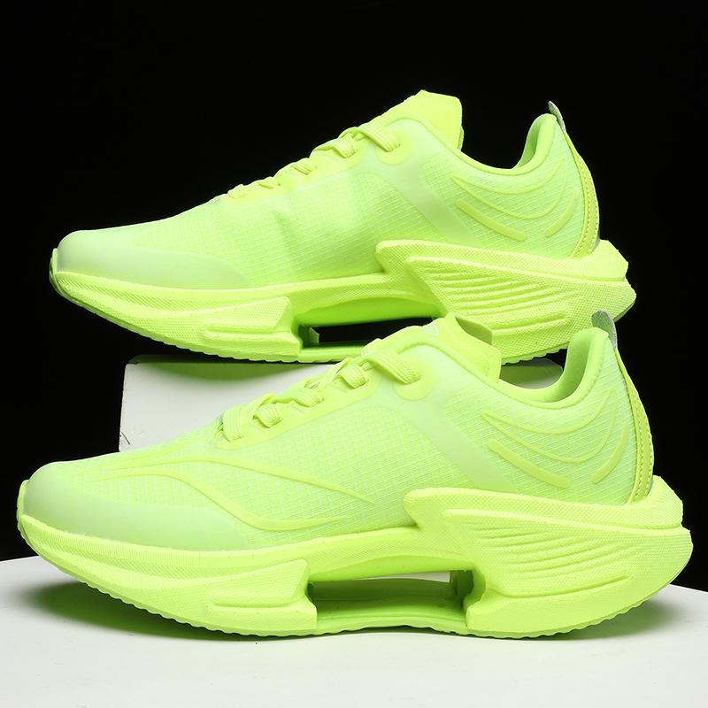 Scarpe da Corsa per Coppia Uomo Donna Pro Maratona Outdoor Jogging Ammortizzazione Comode Scarpe da Tennis Rete Lacci Sneakers Uomo