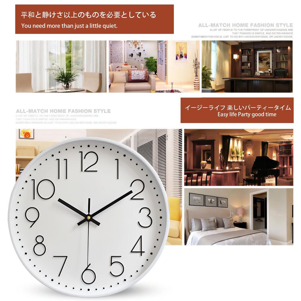 Oblivi Vegg Kontinuerlig Andre Vegghengt Rom Stor Enkel til 30 cm Klokke, Ikke-Radiostyrt, Stilig, Skandinavisk, Hånd, Stille, Klokke, Klokke,