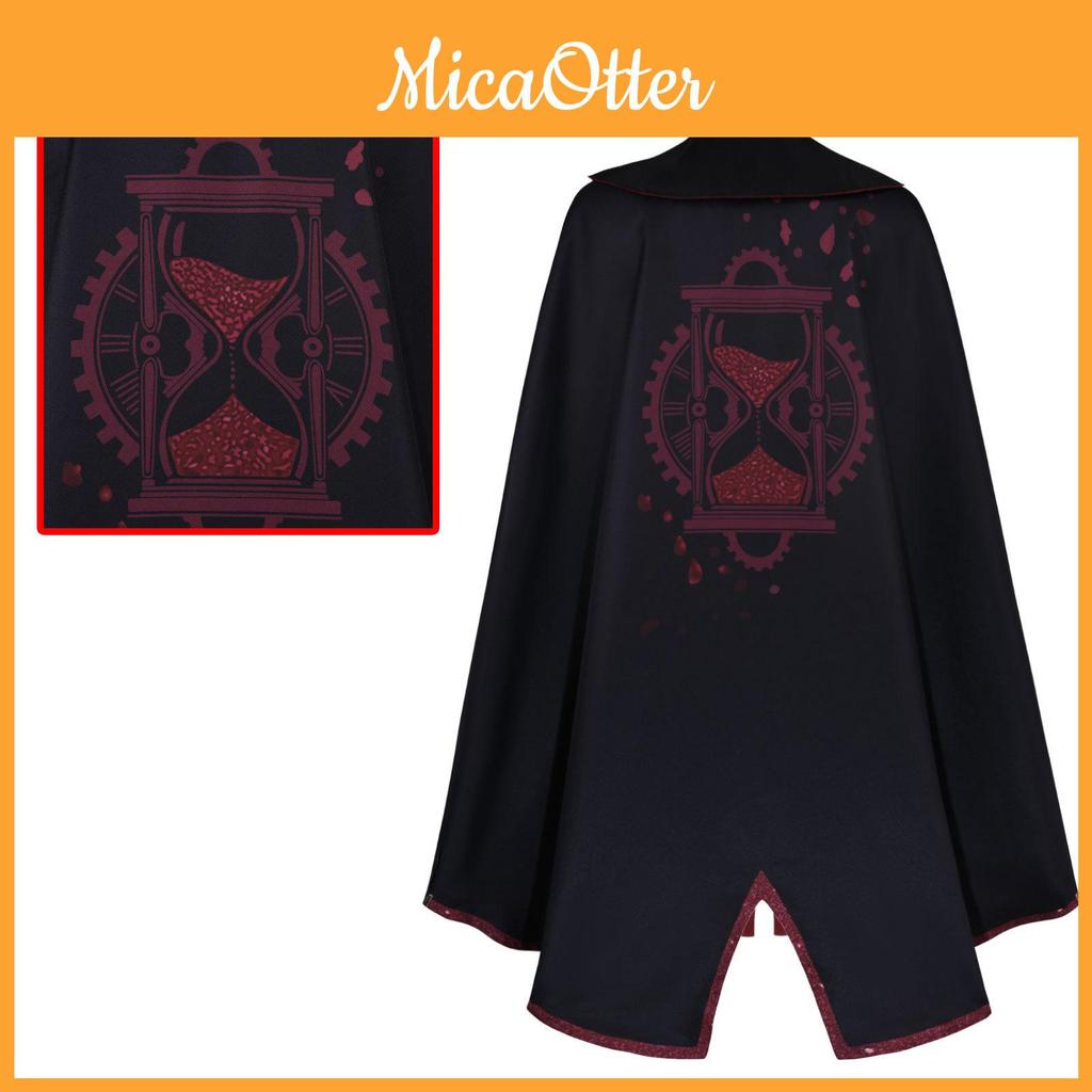 Gothic Vampire Wizard Cape With Breathable Polyester Material For Cosplay And Performance