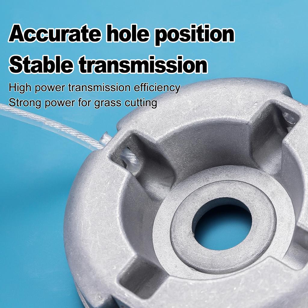 Universal Aluminum Alloy Lawn Mower Head and Replacement Nylon Steel for Lawn Mowing Line Lawn Mower Weed Head Accessories