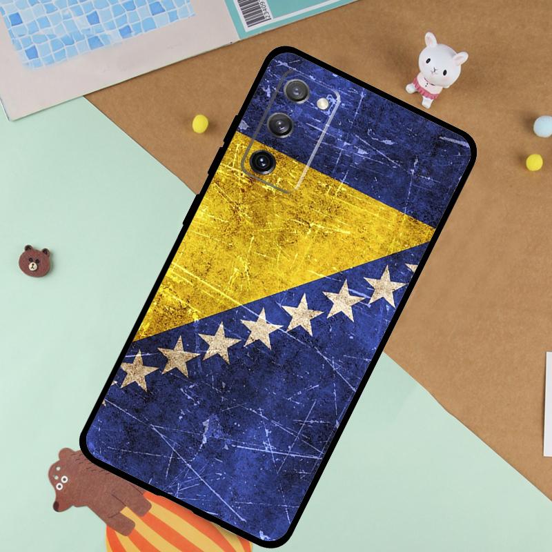 Bosnia Flag Soft Case For Samsung Galaxy S24 Ultra S9 S10 S20 S22 S23 Plus S21 FE S25 Ultra Funda Cover