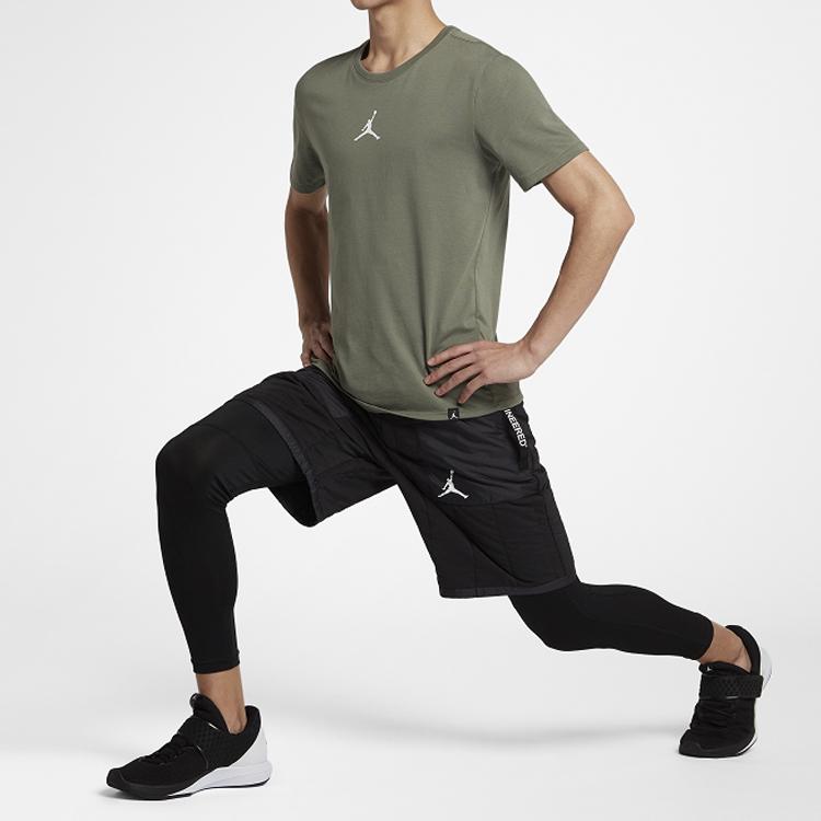 Jordan Iconic Quick-Dry Training T-Shirt Men Tops Retro-Moss-Green AR7416-351