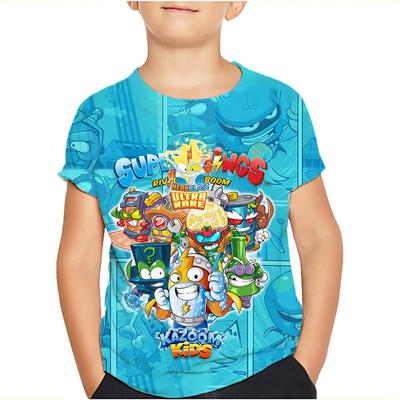 Tricou Superzings Cartoon Kazoom Haine pentru copii Tricou pentru fete/băieți drăguț Harajuku Topuri Copii Tricou casual de vară Îmbrăcăminte pentru copii mici