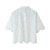 Europese en Amerikaanse dameskleding 1116 zomer nieuw polokraag uitgesneden ademend veelzijdig dun kortademig shirt top dames