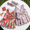 Haustier Hund Katze Geschirr Mit Festlichem Kleid Stil Leine Kleine Rassen XS Bis XL Neues Feier Outfit