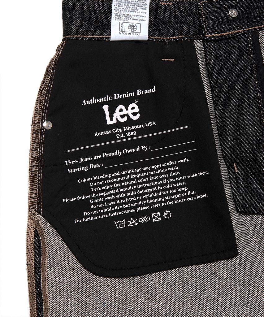 Lee Denim Belt Long Skirt Black