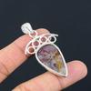 925 Silver Pear Stick Agate Gemstone Handcrafted Anniversary New Pendant Jewelry
