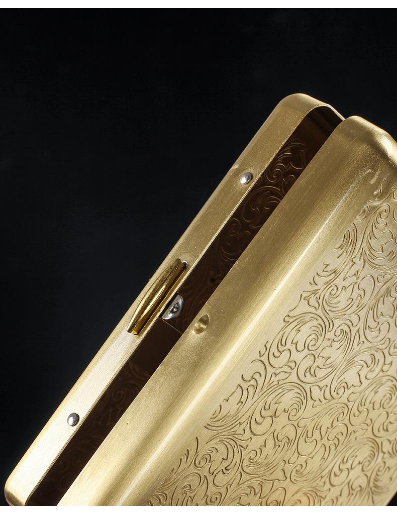 Metal Cigarillo Case - 14 Capacity, 1cm, Portable Humidor, Moisture-Proof & Pressure-Sealed