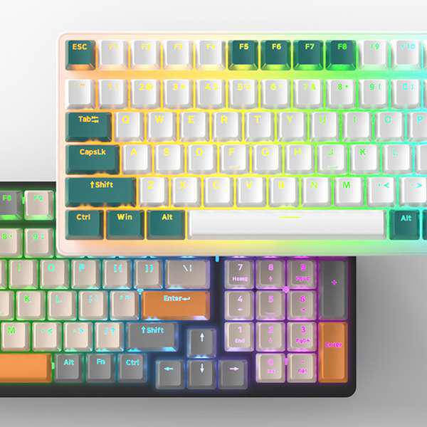 Free Wolf ZIYOU LANG Keyboard, Bee Edition with Red Switch, ABS Material, 1 pc. Color: As shown.