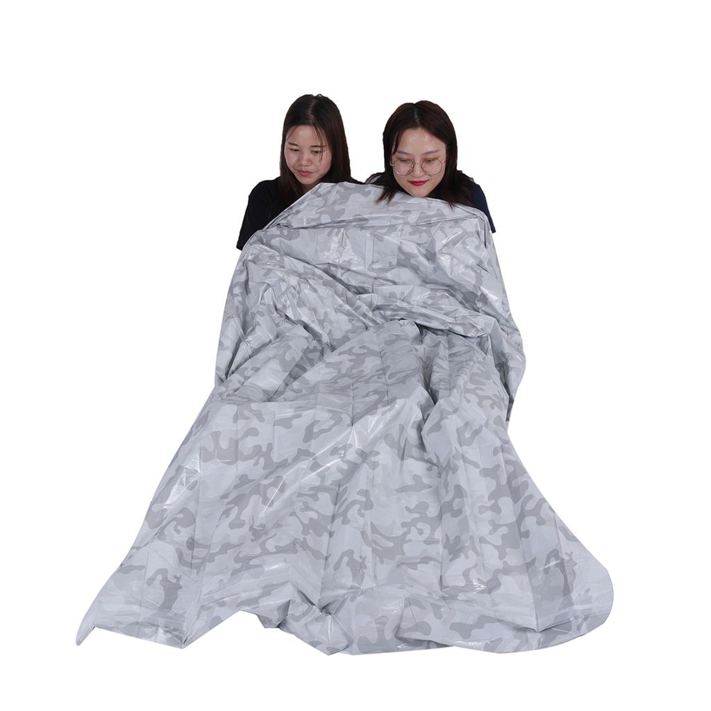 Thermal Emergency Blanket With Whistle 2-Pack Emergency Sleeping Bags With Whistles - Waterproof Survival Bivy Sacks For Camping & Outdoor Adventures Camping Emergency Shelter