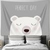Cute Bear Tapestry Wall Hanging Anime Room Decor Forest Animal Aesthetic Wall Art Home Decor Living Room Bedroom Dorm Decor Gift