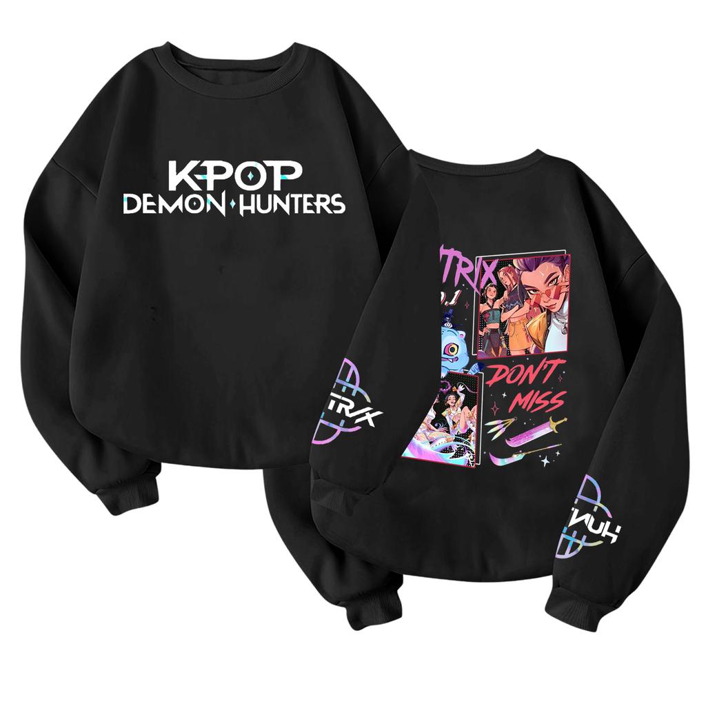 Children's Fashionable Lightweight Long-sleeved Round Neck Pullover With Pockets Printed Pullover