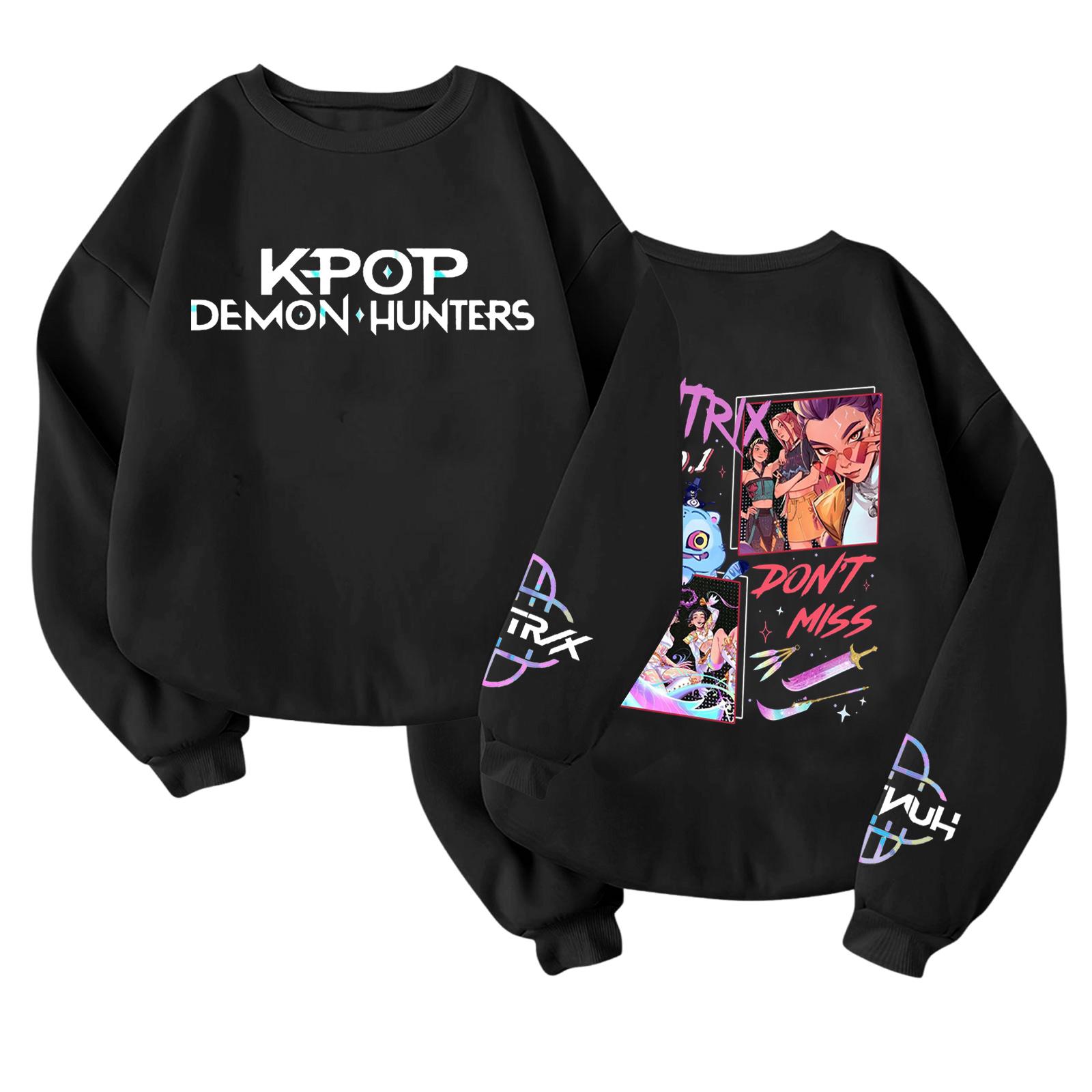 

Детский модный легкий пуловер с длинным рукавом и круглым вырезом с карманами, пуловер с принтом 150 чёрный