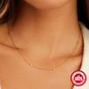 Stylish And Simple S925 Sterling Silver Love Stacked Women'S Versatile Collarbone Necklace