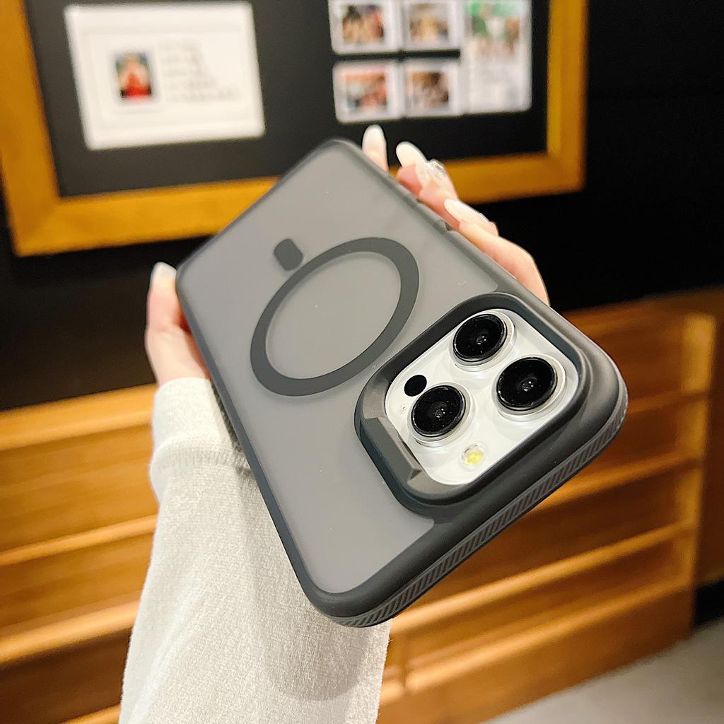 Applicable To Apple 16 ProMax Skin-sensitive Magnetic Suction Phone Case Iphone15 Shield Armor Matte 14 Anti Fall 13 Protective Cover