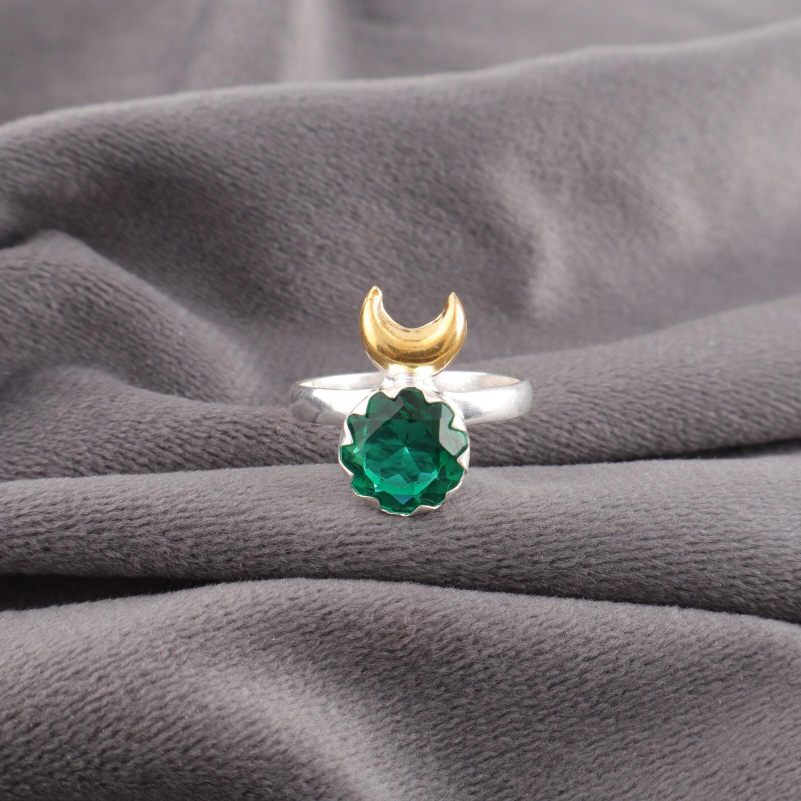 

Chrome Diopside Gemstone 925 Sterling Silver Jewelry Handcrafted Partywear Ring RR-58-12 13