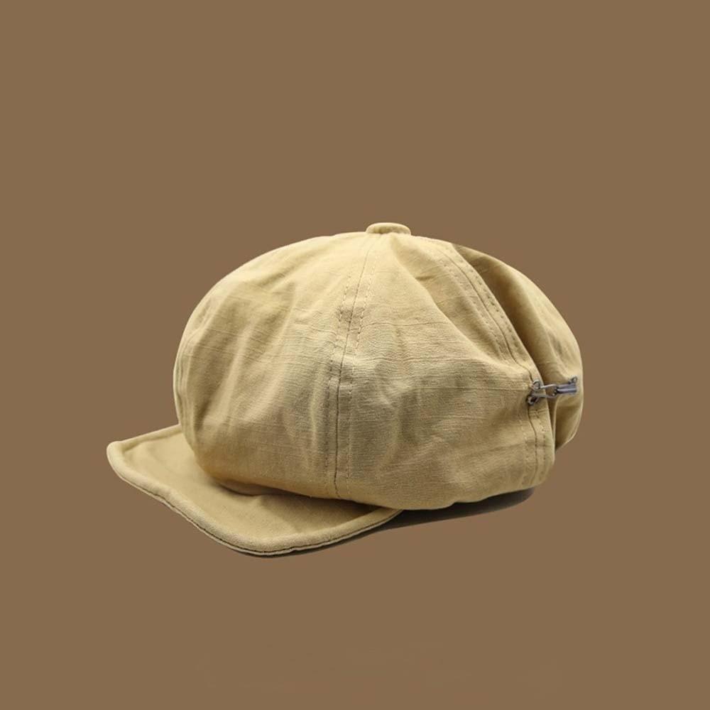 Asymmetric Retro Octagonal Hat Big Head Circumference Women Artist Hat Casual Cloud Beret Cap  Men