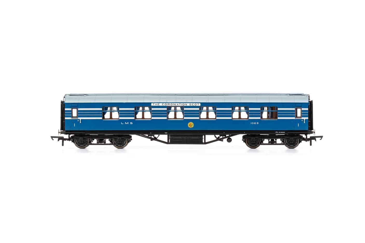 

R4962 LMS Stanier Coronation Scot FK Coach 57 No.1069 w/light синий