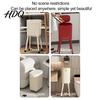 Wohnzimmer Mülleimer mit Deckel Erhöhte Beine Und Räder 16L Fassungsvermögen Zum Draufdrücken Kompakter Behälter für Zuhause Mülltonne Retro Stil Abfall Küche