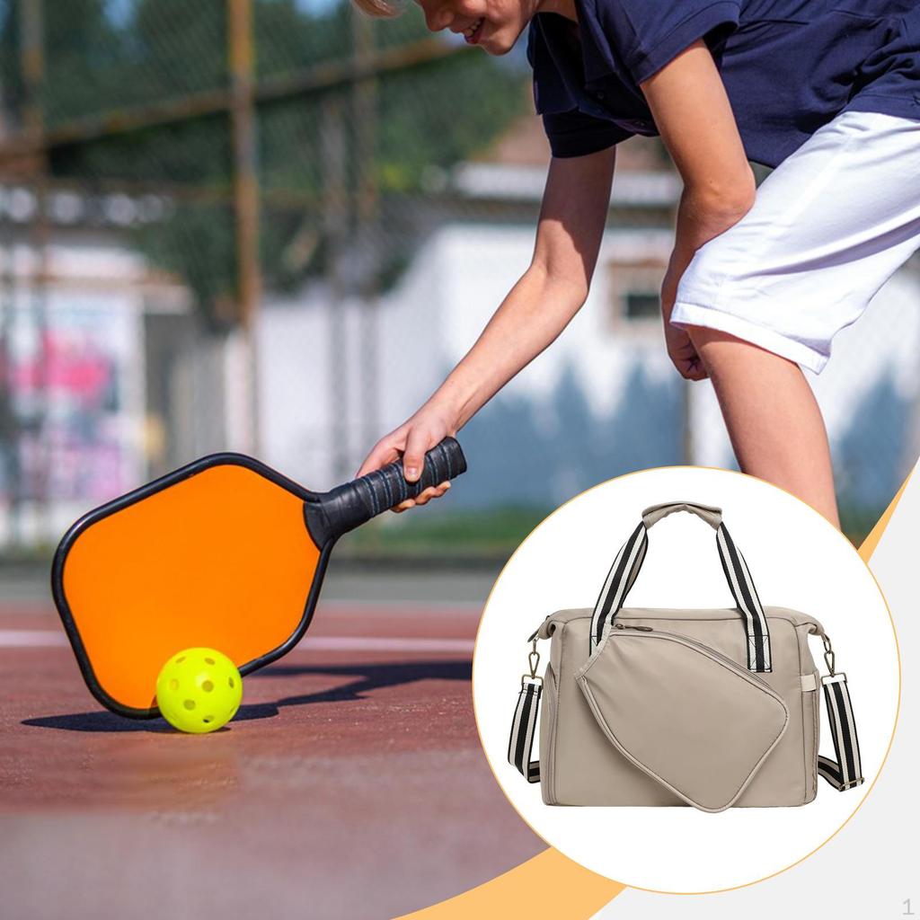 Pickleball Racket Bag Handbag Oxford Cloth Multifunctional Racquet Carrier