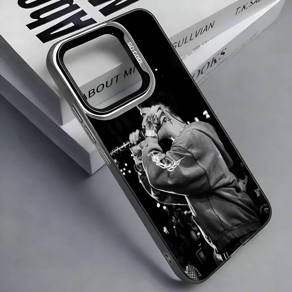 J-Junior H Phone Case For iPhone 17,16,15,14,13,12,11 Plus,Pro Max,Colored Silver Phone Case