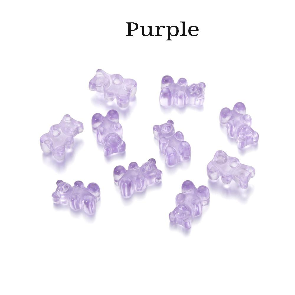 

10 шт./упак. прозрачный мультяшный медведь, конфеты, подвески, декор для милых серег, ожерелья, браслетов, принадлежности для изготовления ювелирных изделий своими руками