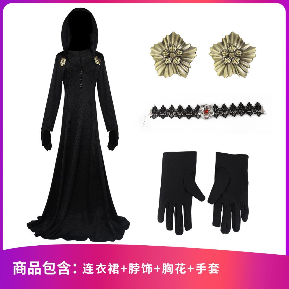 Role Anime Game Play Moth Woman Timi Tresku Long Dress Cosplay Costume