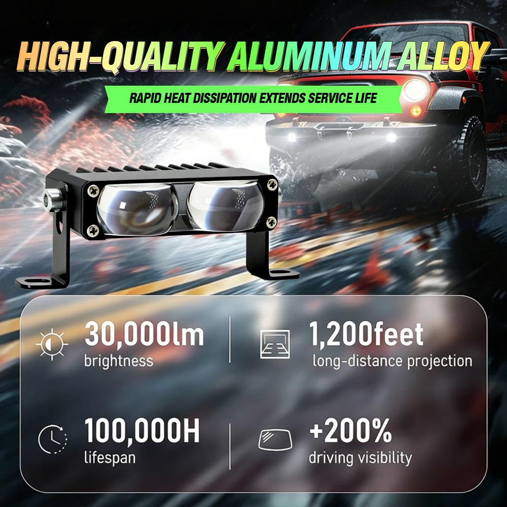 LED Headlight Bumper Fog Lamps Projector Lens Car Grill Light Work Light Mini Driving Light Auxiliary Lights For Off Road Use