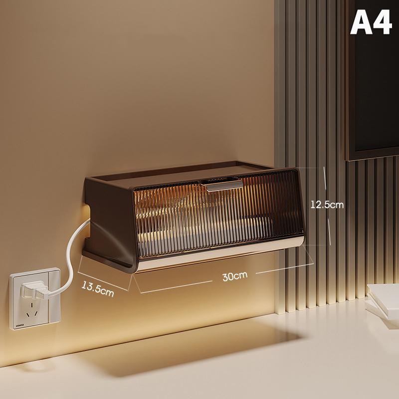 Pudełko do przechowywania routera półka naścienna organizer Wi-Fi Box bezdotykowa skrzynka na gniazda Set-Top Box z organizerem przechowywanie w salonie