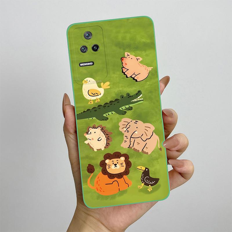 For Xiaomi Poco F4 Phone Case POCOF4 5G Silicone Soft TPU Protective Back Cover Casing Painted Printing Shockproof Shell
