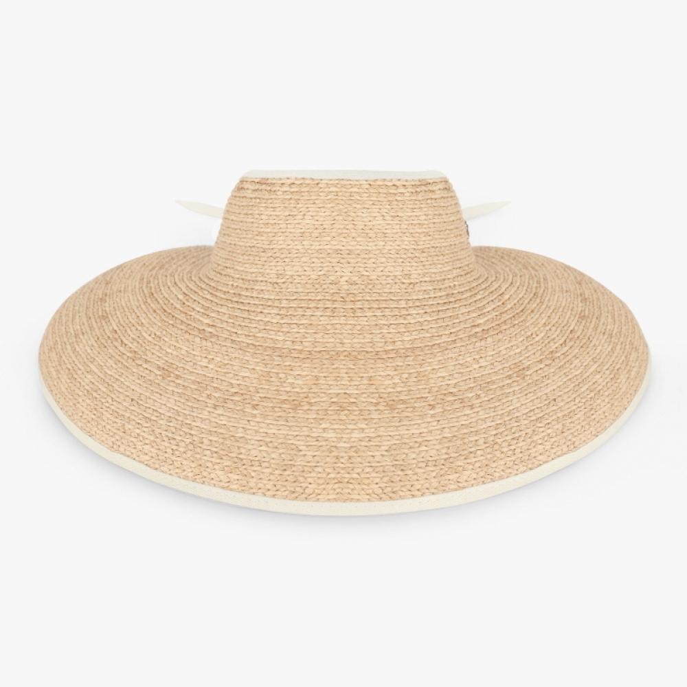 Helen Kaminski My Natural Sand Visor Sun Cap Hat50315