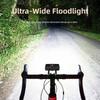 Solar Charging Bicycle Front Light USB Rechargeable Handlebar Lamp Cycling Light  Mountain Bike