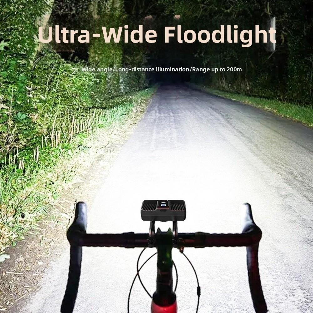 Solar Charging Bicycle Front Light USB Rechargeable Handlebar Lamp Cycling Light Mountain Bike