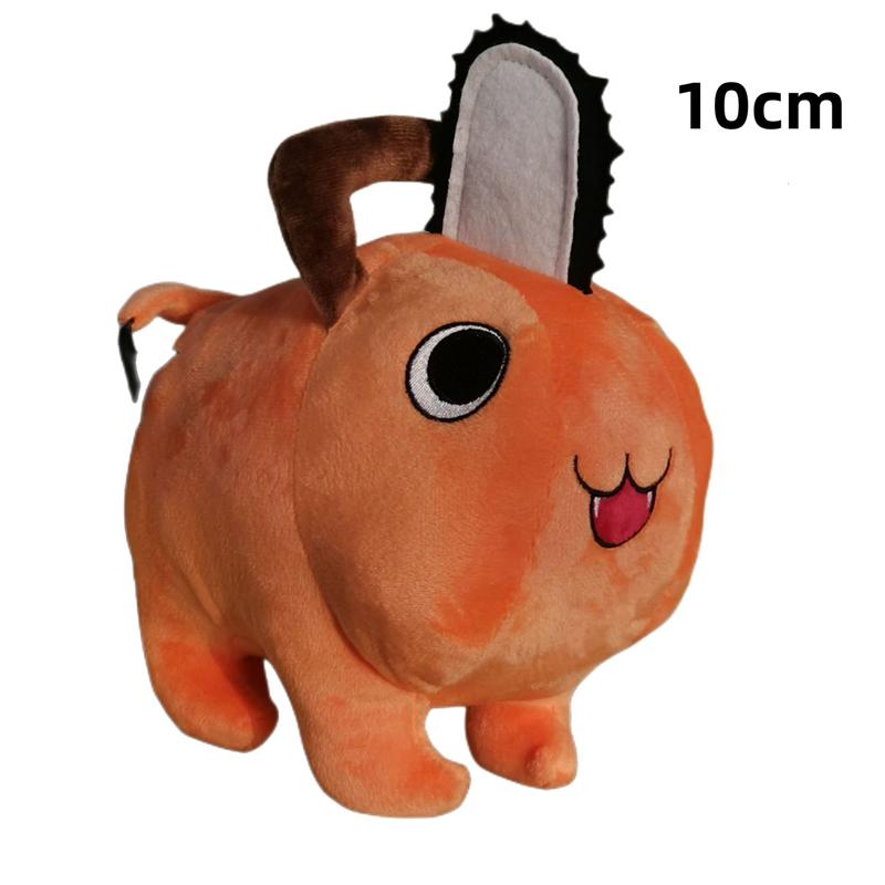 Süßes orangefarbenes Mini-Stofftier Flauschiges Sägekopf-Design Weiche Stofftierpuppe Sammlerstück Geschenk für Kinder Schreibtischdekoration