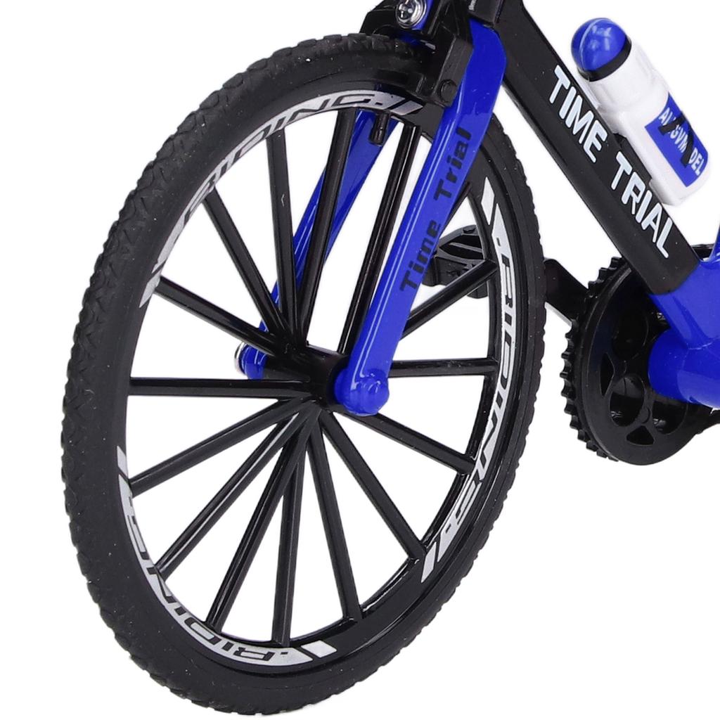 Finger Mountain Bike Alloy Mini Bicycle Model for Home Desk Workplace Office Decoration GiftsBlue