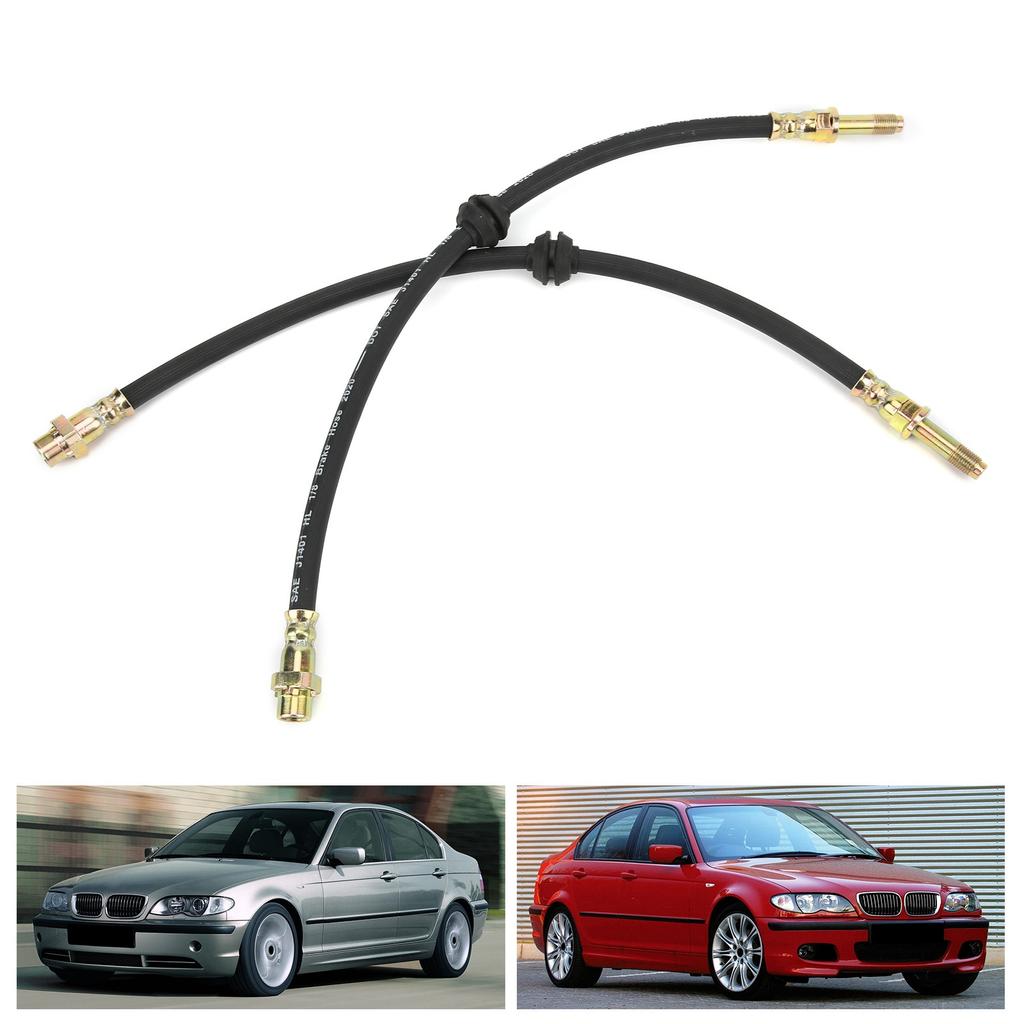 2pcs Car Front Brake Hose 34321165587 Replacement for 316i 1796ccm 85KW 115PS 2002/02‑2005/02