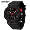 Sanda Trendy Luminous Waterproof Quartz Watch for Teens - Simple, Versatile Pointer Style.