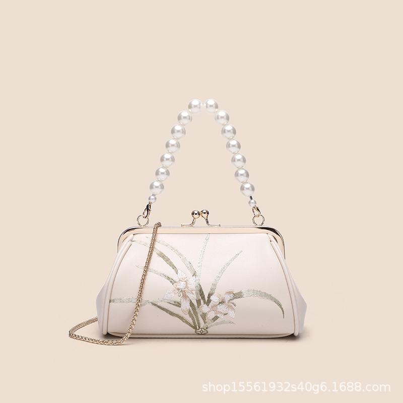 Ladies' Retro Handbag, Women's Qipao, Elegant Temperament, High-end Feel, Embroidered Crossbody Bag