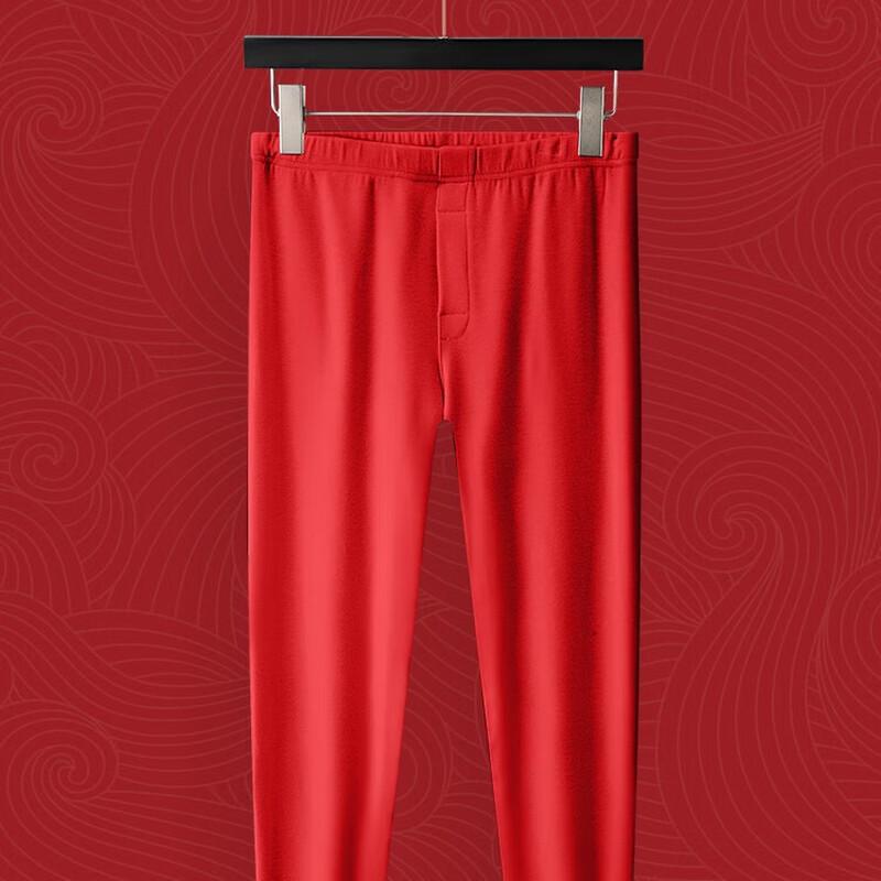 

MaoRen Мужское красное теплое термобелье из матового хлопка 3XL